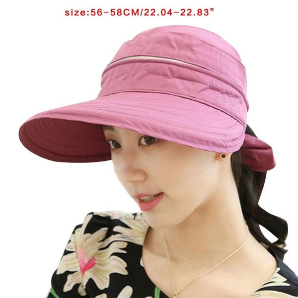 wide brim hats adjustable ess sunhat visor hat for female girls easy-matching sweat-wicking in polyster material q5we, Blue;gray
wide brim hats adjustable ess sunhat visor hat for female girls easy-matching sweat-wicking in polyster material q5we, Blue;gray