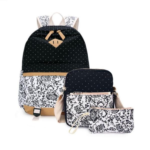 3 pieces/set flower canvas kids school bags for girls kids backpack for school book bag children backpack girl teenagers
3 pieces/set flower canvas kids school bags for girls kids backpack for school book bag children backpack girl teenagers