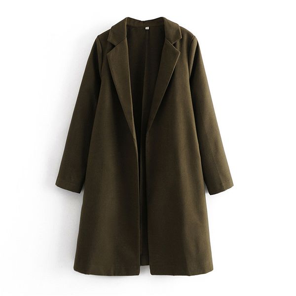 2021 new fashion army green women jacket wool blend coat oversize long trench coats outwear utn1, Tan;black
2021 new fashion army green women jacket wool blend coat oversize long trench coats outwear utn1, Tan;black