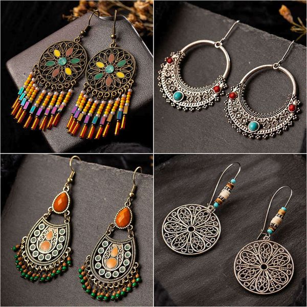 vintage multiple ethnic dangle drop earrings for women female anniversary bridal party briiloft jewelry ornaments accessories, Golden
vintage multiple ethnic dangle drop earrings for women female anniversary bridal party briiloft jewelry ornaments accessories, Golden
