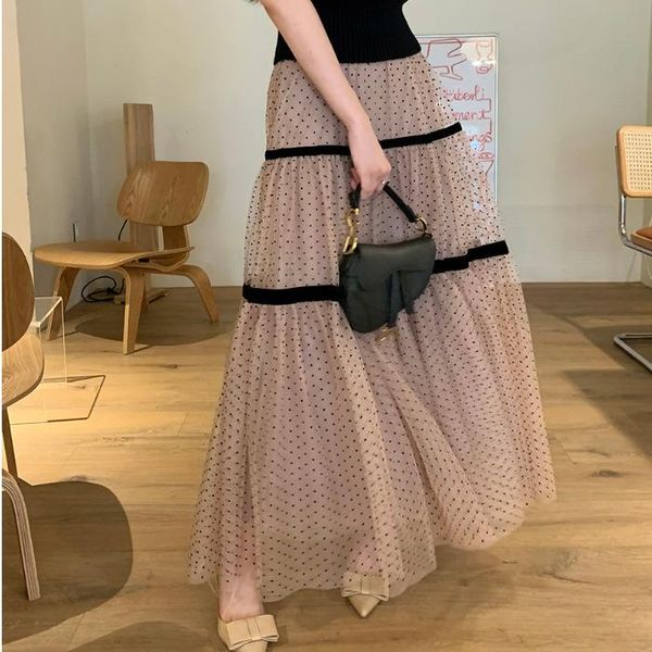 skirts autumn high waist skirt women slimming gauze polka dot female korean style vintage fashionfemme, Black
skirts autumn high waist skirt women slimming gauze polka dot female korean style vintage fashionfemme, Black