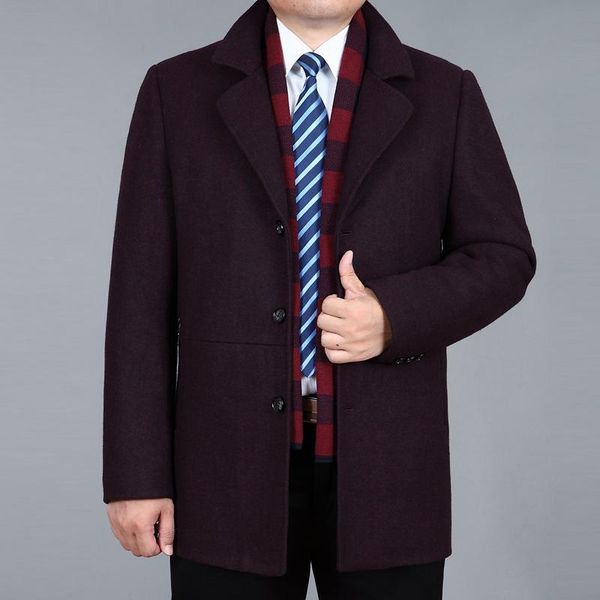 men's wool & blends arrival fashion coat men autumn winter woolen casual single breasted thick mens overcoat plus size m-3xl, Black
men's wool & blends arrival fashion coat men autumn winter woolen casual single breasted thick mens overcoat plus size m-3xl, Black