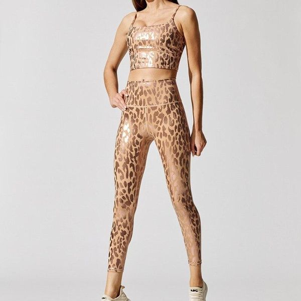 yoga outfit metal leopard 2pc set women running sport high waist leggings and bra elastic fitness suit female tight sportswear
yoga outfit metal leopard 2pc set women running sport high waist leggings and bra elastic fitness suit female tight sportswear