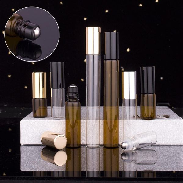 storage bottles & jars 5/10ml amber roller ball essential glass oil bottle empty perfume clear refillable liquid container
storage bottles & jars 5/10ml amber roller ball essential glass oil bottle empty perfume clear refillable liquid container