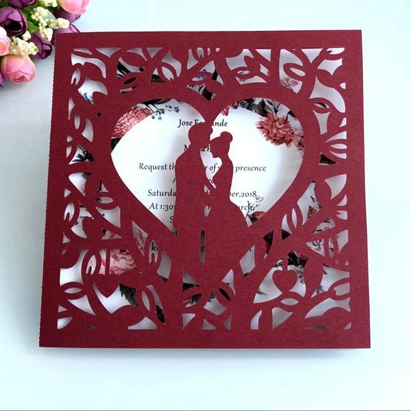 greeting cards (10 pieces/lot) laser cut square burgundy wedding invitation card lovers in heart postcard affordab engagement invitations ic
greeting cards (10 pieces/lot) laser cut square burgundy wedding invitation card lovers in heart postcard affordab engagement invitations ic