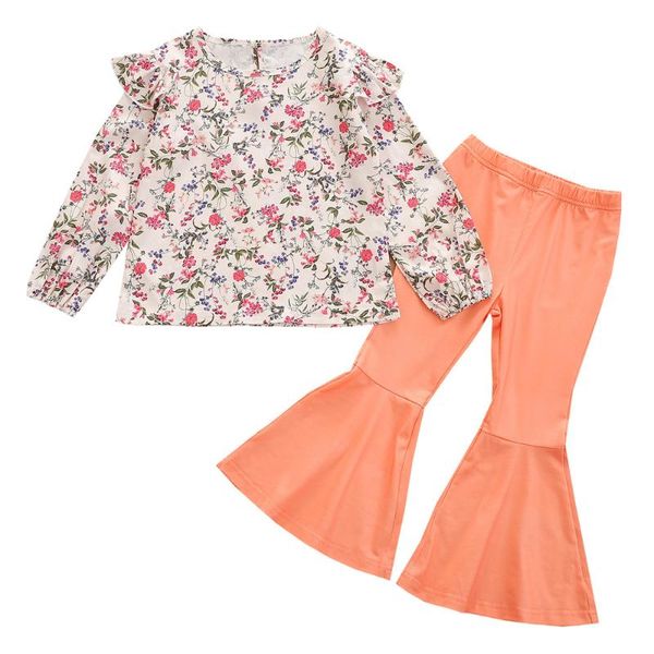 clothing sets baby girls clothes set floral t-shirt pullover orange bell bottom flare pants 18m-6t toddler kids spring fall casual outf, White
clothing sets baby girls clothes set floral t-shirt pullover orange bell bottom flare pants 18m-6t toddler kids spring fall casual outf, White