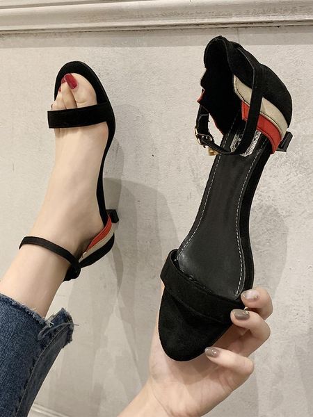 sandals clear heels roman velvet shoes all-match buckle strap 2021 summer gladiator high suede stiletto multicolored comfort, Black
sandals clear heels roman velvet shoes all-match buckle strap 2021 summer gladiator high suede stiletto multicolored comfort, Black