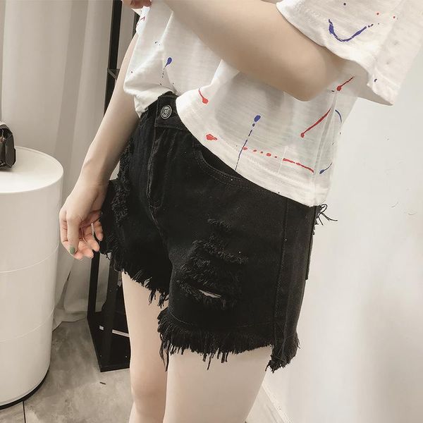 2021 new summer high waist fashion cotton denim women's shorts korean version of the trendy shorts wild slim female, White;black
2021 new summer high waist fashion cotton denim women's shorts korean version of the trendy shorts wild slim female, White;black