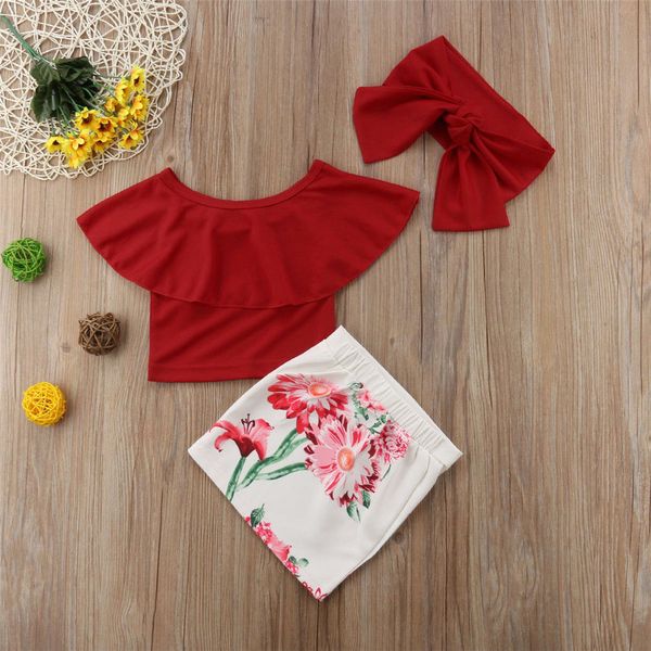 3pcs lovely toddler kid baby girls off shoulder floral skirt outfit set, White
3pcs lovely toddler kid baby girls off shoulder floral skirt outfit set, White