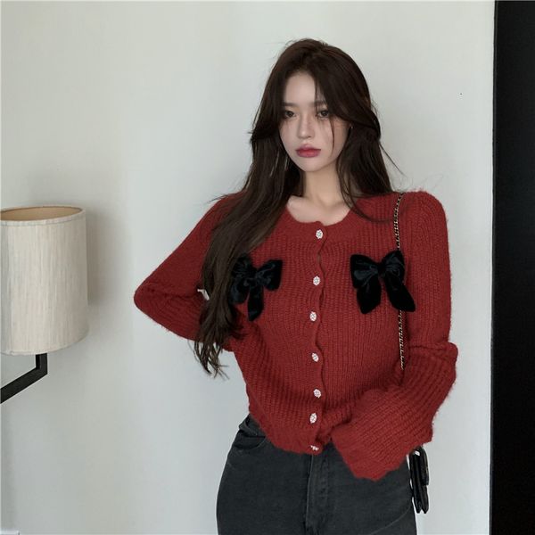 2021 new autumn three-dimensional bow knot round neck single-breasted long-sleeved knitted open stitch sweater women lwp4, White;black
2021 new autumn three-dimensional bow knot round neck single-breasted long-sleeved knitted open stitch sweater women lwp4, White;black