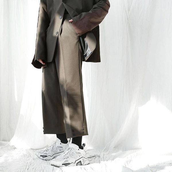 male japan korea streetwear vintage fashion straight pants trousers men casual ankle-length suit pant men's, Black
male japan korea streetwear vintage fashion straight pants trousers men casual ankle-length suit pant men's, Black