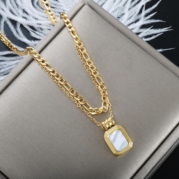 pendant necklaces zmfashion necklace women men gold chain double stainless steel romantic couple black stone jewelry gift collar, Silver
pendant necklaces zmfashion necklace women men gold chain double stainless steel romantic couple black stone jewelry gift collar, Silver