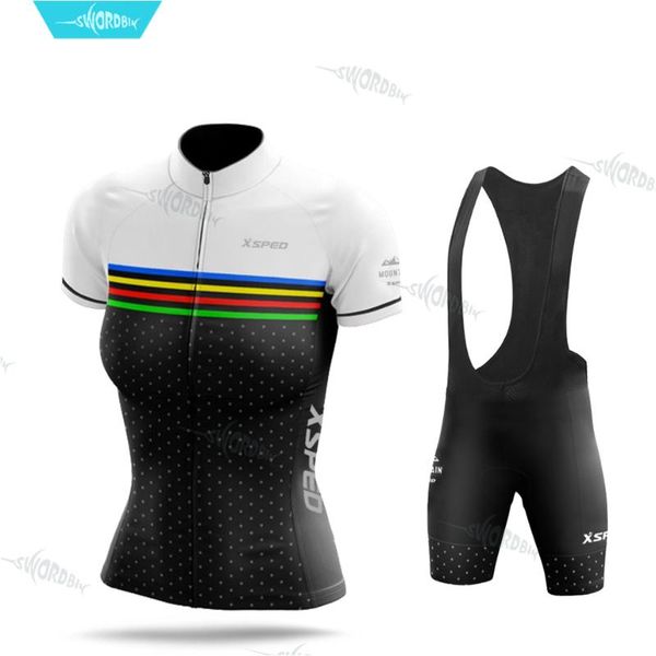 racing sets 2021 women cycling clothing summer short sleeve bicycle jersey set road bike unifrom girl pro training lady quick dry, Black;blue
racing sets 2021 women cycling clothing summer short sleeve bicycle jersey set road bike unifrom girl pro training lady quick dry, Black;blue