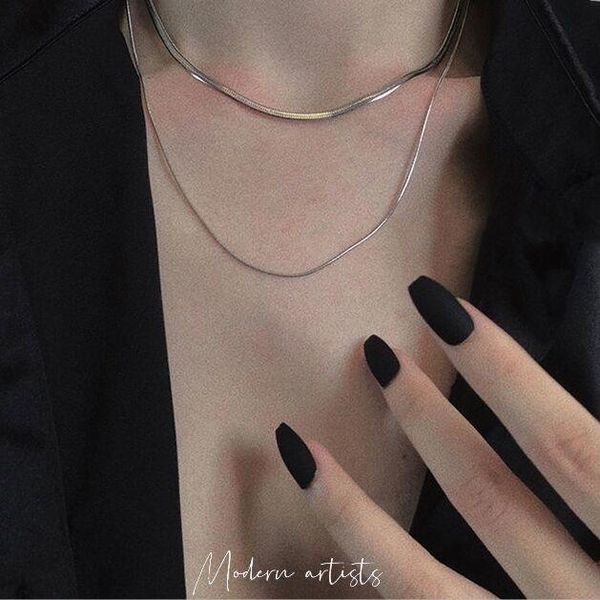 chains simple double-layer silver clavicle necklace female ins hip hop fashion cold wind light luxury small snake bone chain neck
chains simple double-layer silver clavicle necklace female ins hip hop fashion cold wind light luxury small snake bone chain neck