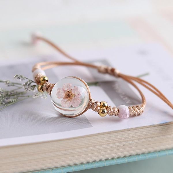 charm bracelets fashion national style immortal dry flower ceramic jewelry elegant women's bracelet stretch adjustable girl's gift, Golden;silver
charm bracelets fashion national style immortal dry flower ceramic jewelry elegant women's bracelet stretch adjustable girl's gift, Golden;silver