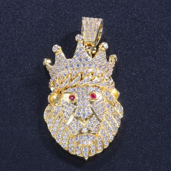 pendant necklaces hip hop jewelry iced out bling crown of lion fashion charm necklace gifts for man and women, Silver
pendant necklaces hip hop jewelry iced out bling crown of lion fashion charm necklace gifts for man and women, Silver