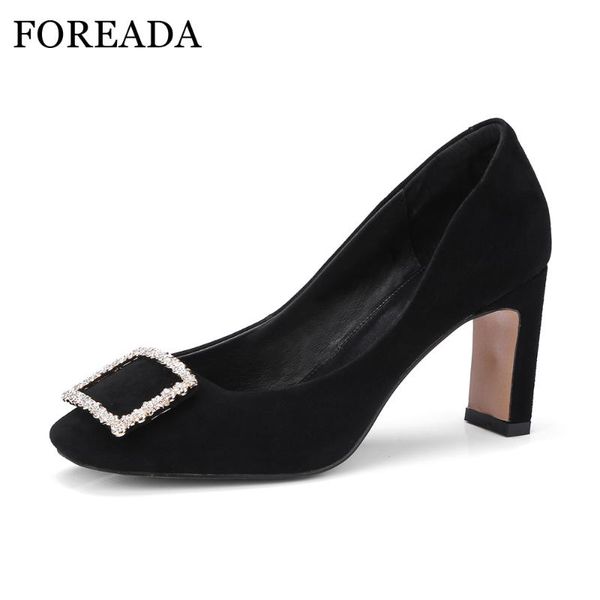 dress shoes foreada genuine leather suede pumps women high heels party crystal slip on 2021 spring strange heel, Black
dress shoes foreada genuine leather suede pumps women high heels party crystal slip on 2021 spring strange heel, Black