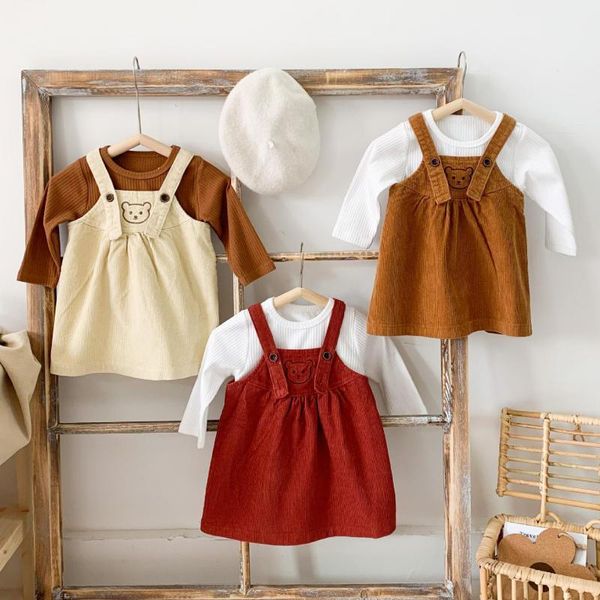 clothing sets baby girls long sleeve shirt + corduroy strap dress autumn spring infant party princess kids clothes set, White
clothing sets baby girls long sleeve shirt + corduroy strap dress autumn spring infant party princess kids clothes set, White