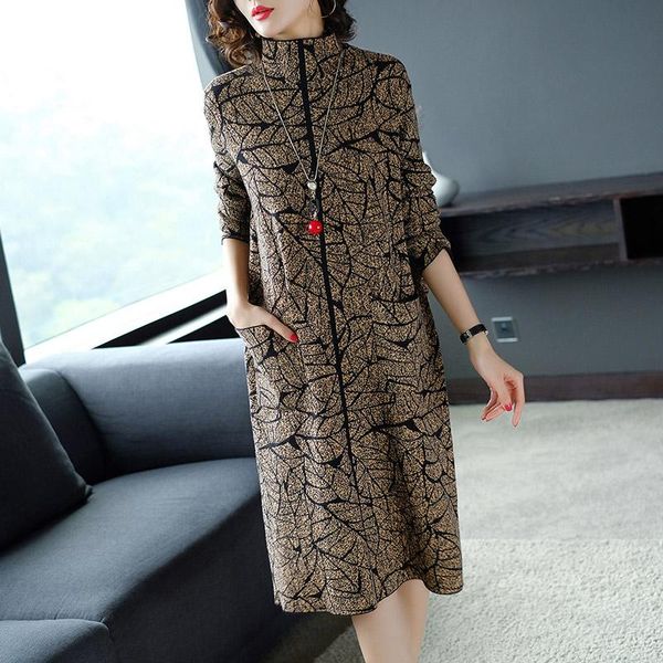 casual dresses autumn winter knitted women fashion printed loose sweater dress female long sleeve turtleneck party vestido, Black;gray
casual dresses autumn winter knitted women fashion printed loose sweater dress female long sleeve turtleneck party vestido, Black;gray