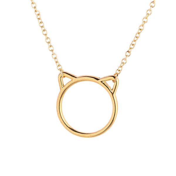 popular in europe and america, the cat ear necklace explores the mystery of animal alloy pendant, Silver
popular in europe and america, the cat ear necklace explores the mystery of animal alloy pendant, Silver