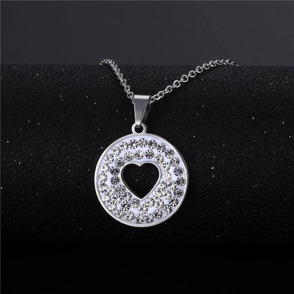 chains heart shaped creative pendant necklace wholesale short round love lady clavicle, Silver
chains heart shaped creative pendant necklace wholesale short round love lady clavicle, Silver