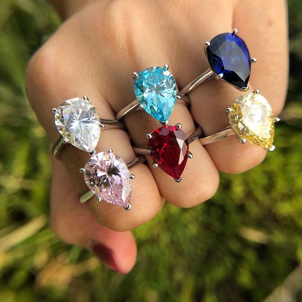 cluster rings oevas classic 925 sterling silver pear created moissanite diamonds gemstone engagement couple fine jewelry wholesale, Golden;silver
cluster rings oevas classic 925 sterling silver pear created moissanite diamonds gemstone engagement couple fine jewelry wholesale, Golden;silver