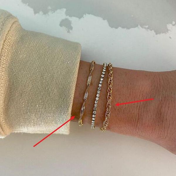 charm bracelets water wave chain bracelet stainless steel for women trendy jewelry wholesale, Golden;silver
charm bracelets water wave chain bracelet stainless steel for women trendy jewelry wholesale, Golden;silver
