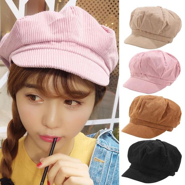 new women vintage corduroy cap leisure england style retro octagonal hat for ladies painter winter xd88, Black;white
new women vintage corduroy cap leisure england style retro octagonal hat for ladies painter winter xd88, Black;white