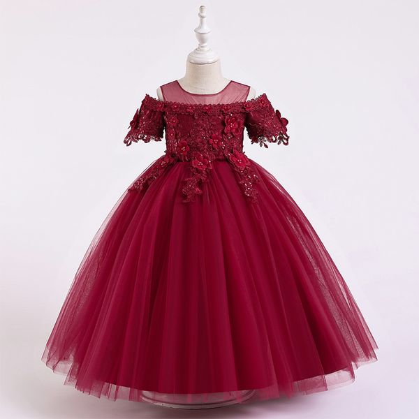 childrens princess dress lace one-shoulder long dress flower girl wedding dress lace beaded party princess, White;pink
childrens princess dress lace one-shoulder long dress flower girl wedding dress lace beaded party princess, White;pink