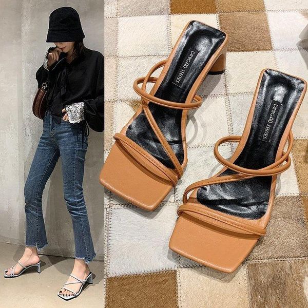 slippers casual female shoes square heel slides women heels low cross-tied luxury 2021 block high summer fabric pu basic rome ru, Black
slippers casual female shoes square heel slides women heels low cross-tied luxury 2021 block high summer fabric pu basic rome ru, Black