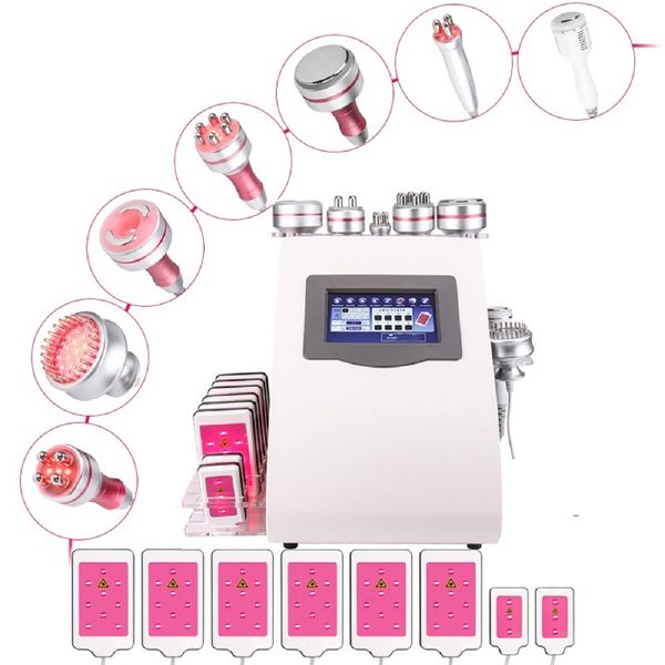 portable slim equipment 8 in 1 rf cavitation lipo laser fat burning machine