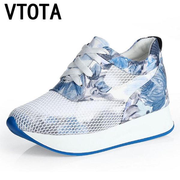dress shoes vtota women sneakers casual high heels woman mesh lace-up platform wedges zapatos mujer spring summer h80, Black
dress shoes vtota women sneakers casual high heels woman mesh lace-up platform wedges zapatos mujer spring summer h80, Black