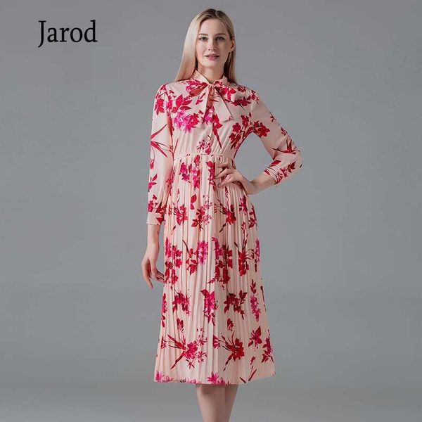 fashion runway designer summer dress women's bow collar elegant pink floral print pleated vintage 210526, Black;gray
fashion runway designer summer dress women's bow collar elegant pink floral print pleated vintage 210526, Black;gray