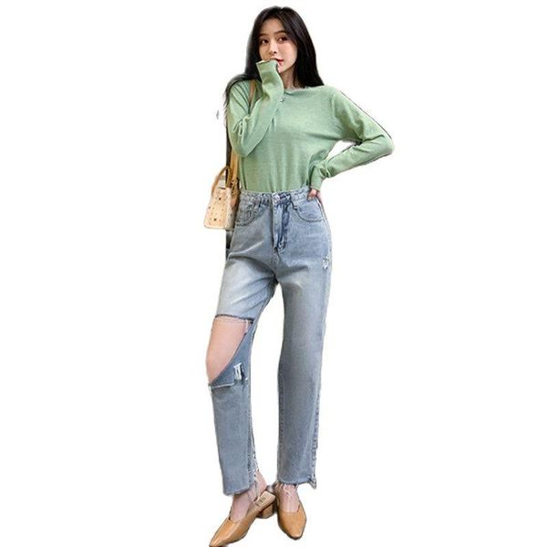 women's jeans 5xl plus size high waist women 2021 ripped spring and summer old loose trousers slim straight pants, Blue
women's jeans 5xl plus size high waist women 2021 ripped spring and summer old loose trousers slim straight pants, Blue