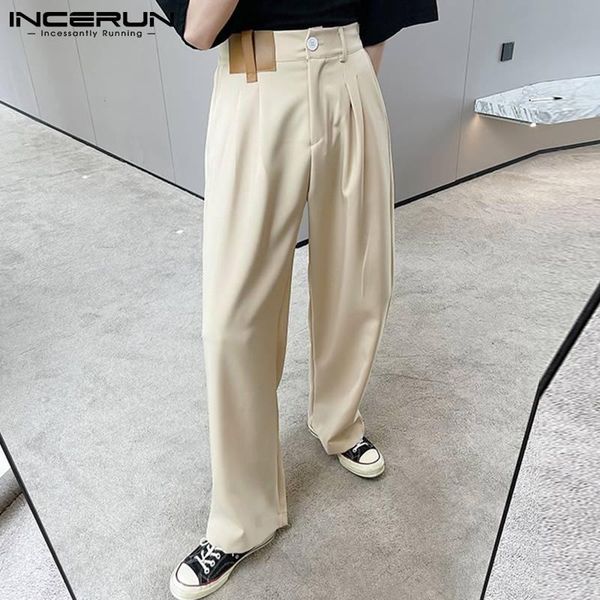 men's pants 2021 fashion men patchwork joggers button wide leg straight trousers pockets loose casual pantalones hombre incerun 7, Black
men's pants 2021 fashion men patchwork joggers button wide leg straight trousers pockets loose casual pantalones hombre incerun 7, Black