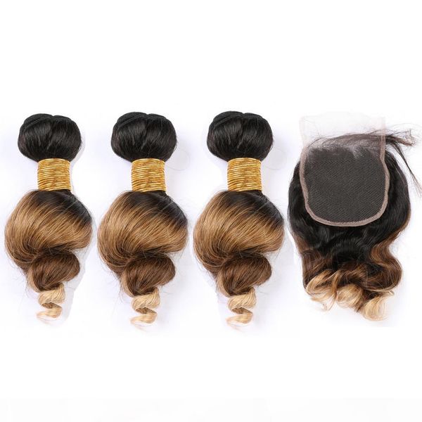 three tone #1b 4 27 ombre loose wave indian human hair weaves 3bundles with closure black brown to honey blonde ombre lace closure
three tone #1b 4 27 ombre loose wave indian human hair weaves 3bundles with closure black brown to honey blonde ombre lace closure