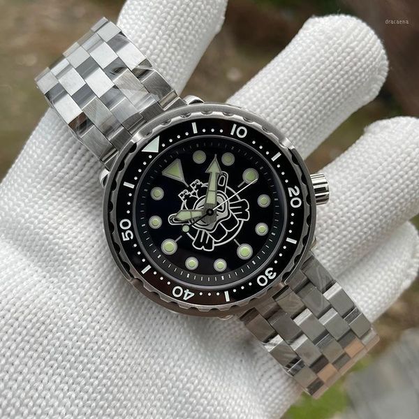 steeldive sd1975p stainless steel 300m waterproof men watch luxury nh35 mechanical sport male wrist watches full luminous 2021 wristwatches, Slivery;brown
steeldive sd1975p stainless steel 300m waterproof men watch luxury nh35 mechanical sport male wrist watches full luminous 2021 wristwatches, Slivery;brown