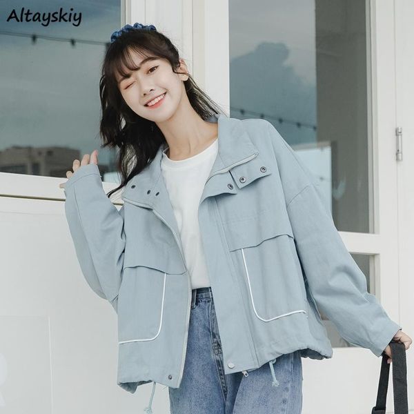 women's jackets women spring stand collar panelled straight sweet girls cargo coat drawstring harajuku students hip-hop retro ins, Black;brown
women's jackets women spring stand collar panelled straight sweet girls cargo coat drawstring harajuku students hip-hop retro ins, Black;brown
