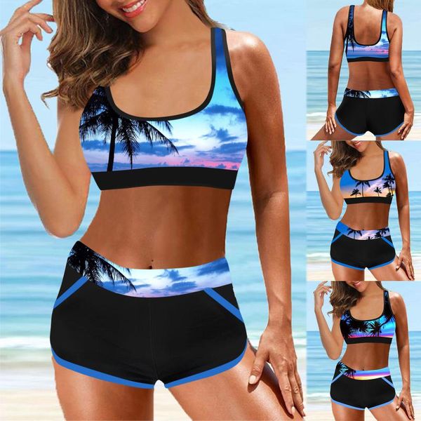 women's swimwear women swimsuit high waist print split set separate beachwear digital stroje kapielowe damskie bikini, White;black
women's swimwear women swimsuit high waist print split set separate beachwear digital stroje kapielowe damskie bikini, White;black