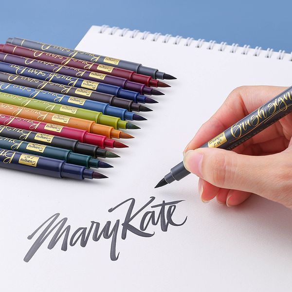 12 colors calligraphy pen hand lettering pens brush refill lettering pens markers for writing drawing black ink pens art marker
12 colors calligraphy pen hand lettering pens brush refill lettering pens markers for writing drawing black ink pens art marker