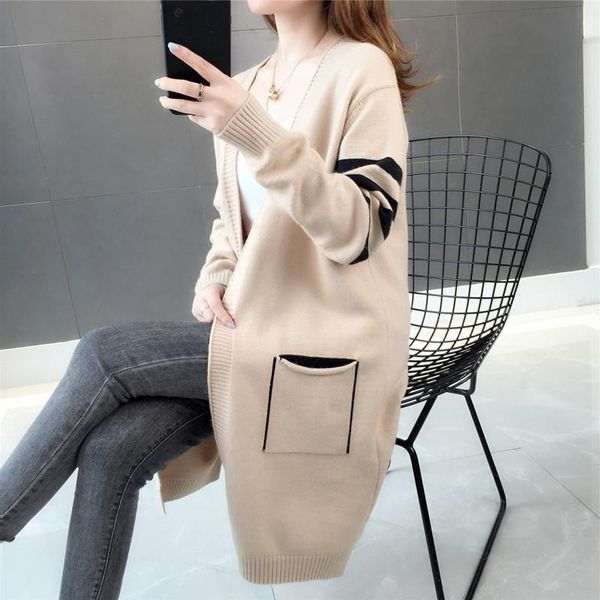 women's knits & tees 2021 female clothes fashion knit cardigans women clothing long-sleeve sweaters spring autumn long knitted cardigan, White
women's knits & tees 2021 female clothes fashion knit cardigans women clothing long-sleeve sweaters spring autumn long knitted cardigan, White