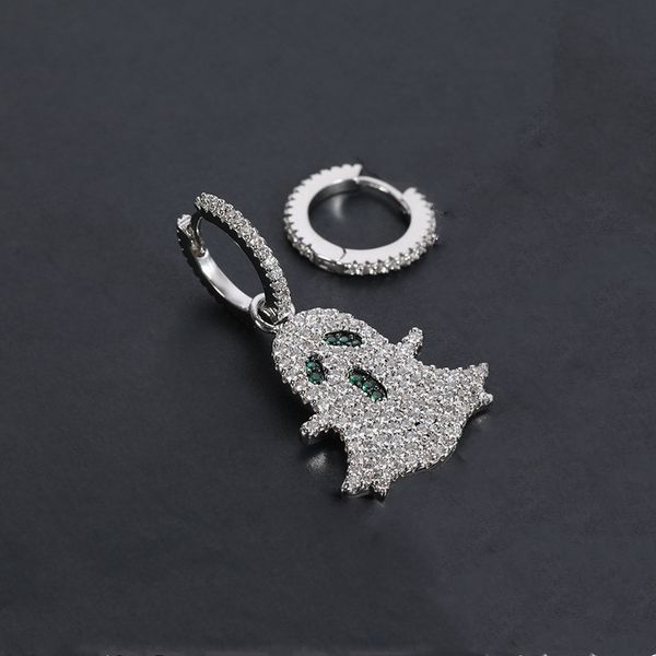 s925 sterling silver green white ghost circle hoop asymmetric earring personality necklace fashion hip hop style luxury jewelry monaco earri, Golden;silver
s925 sterling silver green white ghost circle hoop asymmetric earring personality necklace fashion hip hop style luxury jewelry monaco earri, Golden;silver