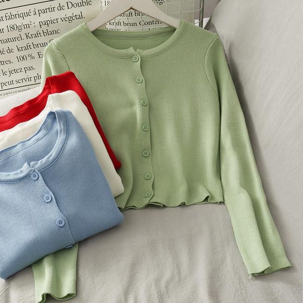 women's blouses & shirts women fashion slim bodycon solid button cardigan knitted blouse lady sweet casual outdoor girls elegant daily, White
women's blouses & shirts women fashion slim bodycon solid button cardigan knitted blouse lady sweet casual outdoor girls elegant daily, White