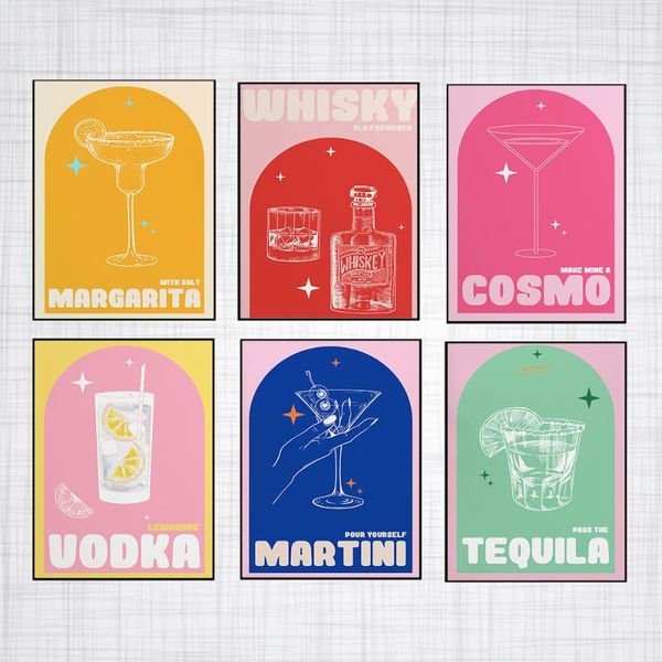 paintings nordic posters on the wall retro cocktails canvas painting vintage art print minimalism modern picture kitchen room decor
paintings nordic posters on the wall retro cocktails canvas painting vintage art print minimalism modern picture kitchen room decor