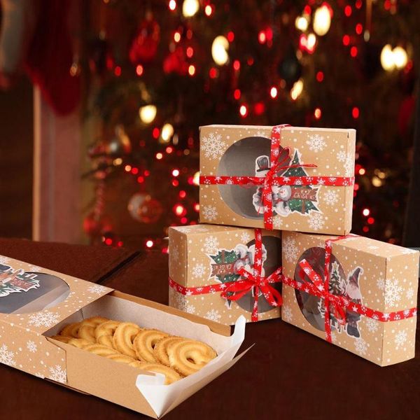 24pcs kraft paper christmas cookie gift candy boxes with clear window new year favors packaging box case xmas supplies
24pcs kraft paper christmas cookie gift candy boxes with clear window new year favors packaging box case xmas supplies