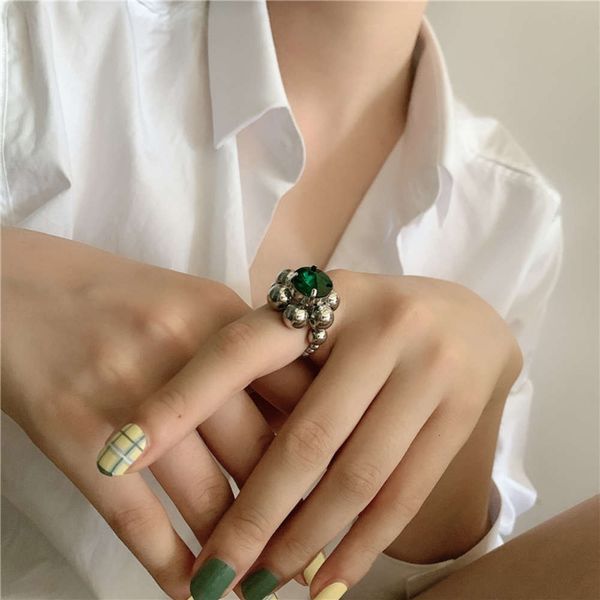 hbp fashion ins french exquisite court style emerald metal ball fashionable ring female, Silver
hbp fashion ins french exquisite court style emerald metal ball fashionable ring female, Silver