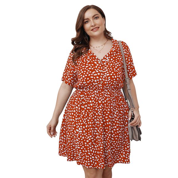 2021 new summer plus 3xl 4xl women short sleeve printed red turn-down collar buttons party elegant chiffon uzji, Black;gray
2021 new summer plus 3xl 4xl women short sleeve printed red turn-down collar buttons party elegant chiffon uzji, Black;gray