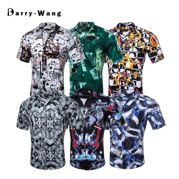 men's casual shirts 3xl streetwear short sleeve shirt for men button down printed pattern hawaiian summer party beach barry.wang, White;black
men's casual shirts 3xl streetwear short sleeve shirt for men button down printed pattern hawaiian summer party beach barry.wang, White;black