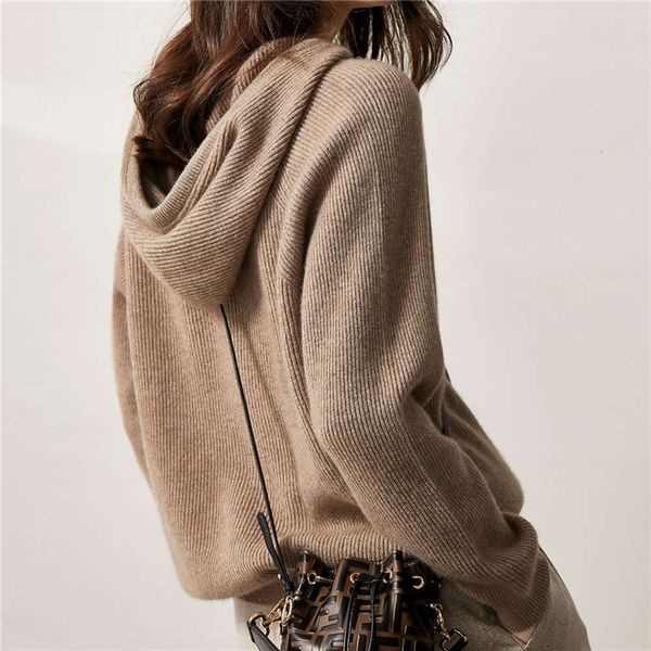 fashion lazy women's loose fitting new hooded sweater cashmere solid color versatile knitting wool base coat luxury, White;black
fashion lazy women's loose fitting new hooded sweater cashmere solid color versatile knitting wool base coat luxury, White;black