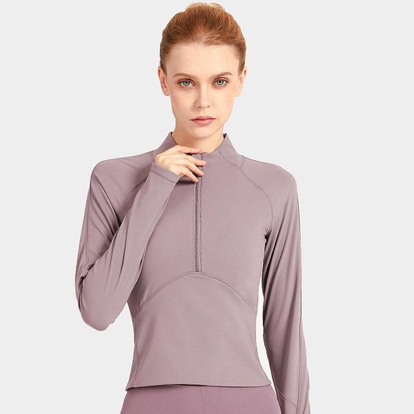 yoga outfit whouare women sport long sleeve shirts fitness gym clohting running sports wear zipper breathable t-shirt 
yoga outfit whouare women sport long sleeve shirts fitness gym clohting running sports wear zipper breathable t-shirt